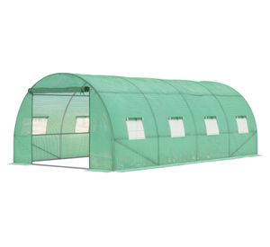 Invernadero túnel verde 6x3x2 m