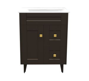 Mueble vanitorio 60 cm BM-Deluxe-N60SKC+P-6 café Domsa
