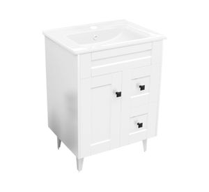 Mueble vanitorio 60 cm BM-Deluxe-N60SKB+P-6 blanco Domsa