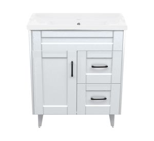 Mueble vanitorio 70 cm BM-Deluxe-70SKB+F-70 blanco Domsa