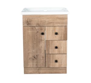 Mueble vanitorio 60 cm b60phn-wood+F-60 nogal Domsa