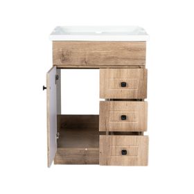 Mueble vanitorio 60 cm b60phn-wood+F-60 nogal Domsa