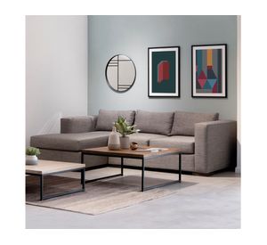 Sofá seccional Trayken izq gris