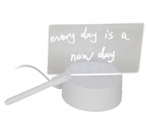 Cartel LED mensaje blanco