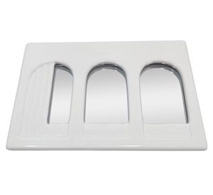 Espejo Artemisa blanco 22.3x15.2x1.1 cm