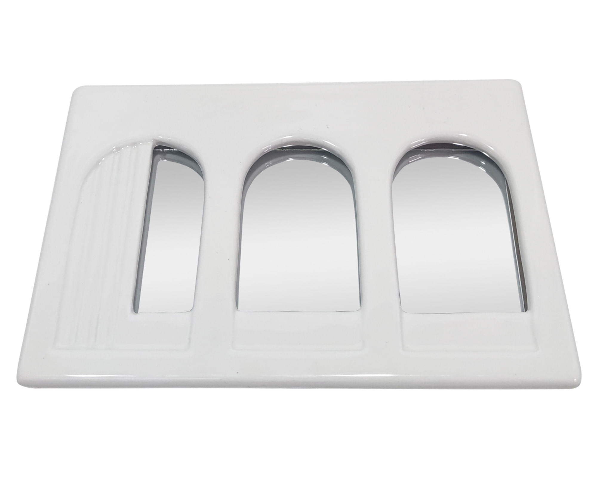 M+Design Espejo Artemisa blanco 22.3x15.2x1.1 cm