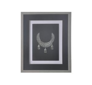 Cuadro 38x45 cm joya plateado/negro 1 Ronda