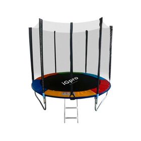 Cama elástica malla 8 pies 244 cm con escalera