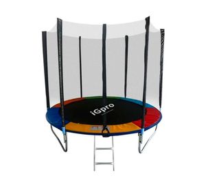 Cama elástica malla 8 pies 244 cm con escalera