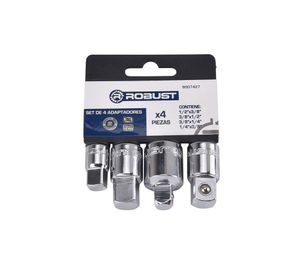 Set adaptador 4 piezas 1/2'' - 3/8'' Robust