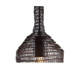 Lámpara colgante 25W E27 luz led Patna negro