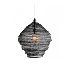 Lámpara colgante 25W E27 luz led Apis negro