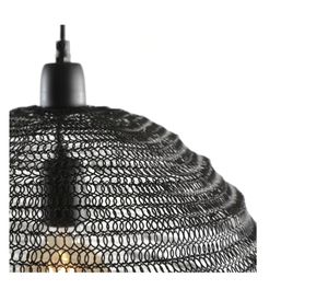 Lámpara colgante 25W E27 luz led Apis negro