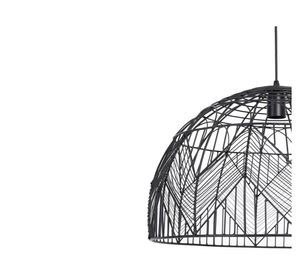 Lámpara colgante 40 W E27 luz led Kalibo 40 cm negro