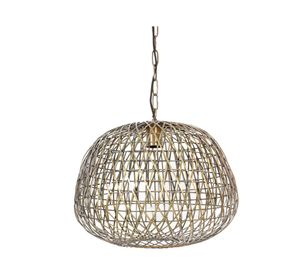 Lámpara colgante 40 W E27 luz led Alwina 50 cm bronce