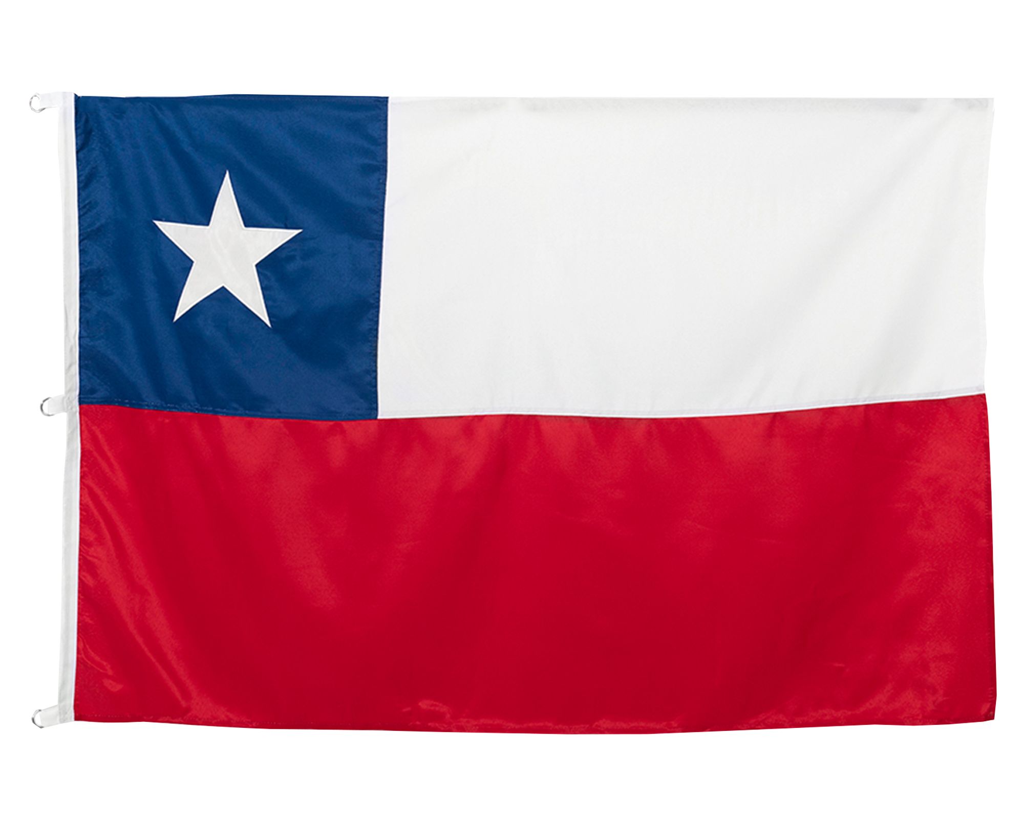 Mashini Bandera Chilena bordada 90x135 cm diseño
