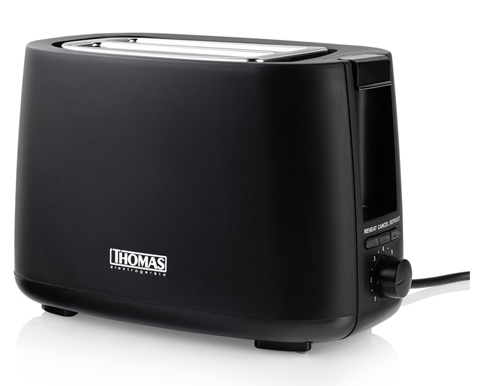 Thomas Tostador 2 rebanadas TH-117 negro 750W