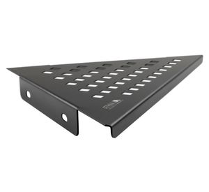 Repisa esquinero triangular Cuadrado negro mate