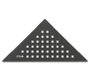 Repisa esquinero triangular Cuadrado negro mate