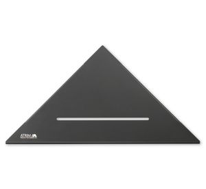 Repisa esquinero triangular negro mate