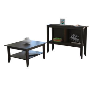 Mesa de centro + arrimo Esencial wengue TuHome