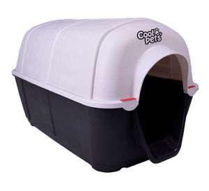 Casa perro 50,6x50,7x80 cm negro Cool Pets.