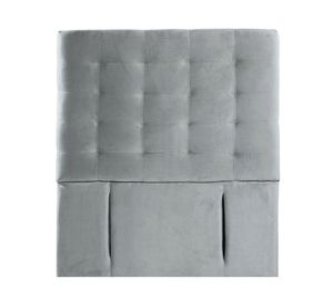 Respaldo 1 plaza Napoles tela gris Latam Home