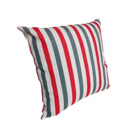 Cojín decorativo 43x43 cm Líneas rojo