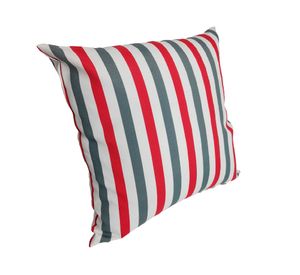 Cojín decorativo 43x43 cm Líneas rojo