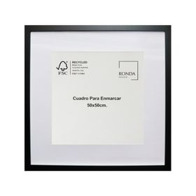 Cuadro para enmarcar 50x50 cm negro