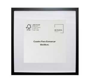 Cuadro para enmarcar 50x50 cm negro