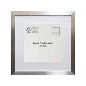 Cuadro para enmarcar 50x50 cm plata