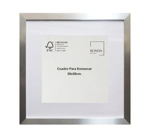 Cuadro para enmarcar 50x50 cm plata
