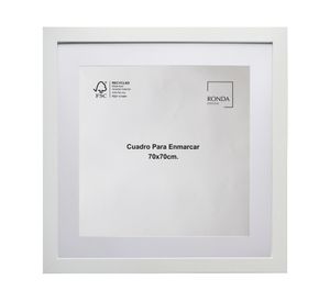 Cuadro para enmascarar 70x70 cm blanco