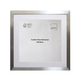 Cuadro para enmascarar 70x70 cm plata