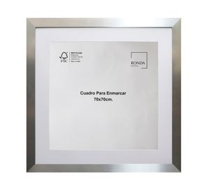 Cuadro para enmascarar 70x70 cm plata
