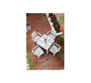 Mesa Barú gris hielo Rimax