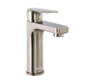 Monomando lavamanos Marsella níquel bruñido Stretto