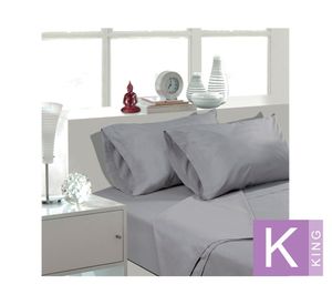 Sábanas king 144 Hilos AHSB-GRK gris