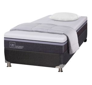 Box spring 1.5 plazas Ortopedic advance B5 + almohada + plumón Cic
