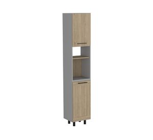 Kit cocina 10 puertas Hasselt gris, rovere