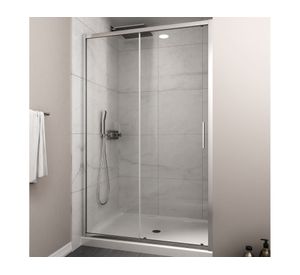 Mampara corredera 130x190 cm Premium cromado Duschy