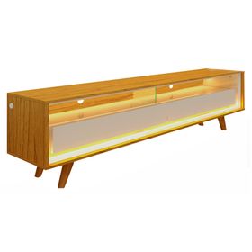 Rack TV 55" Requinte luces LED natural/off white