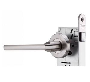 Cerradura tubular manilla libre paso plata Milano Yale