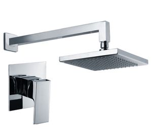 Monomando de ducha Kubic plateado