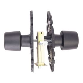 Cerradura tubular pomo acceso negra Urbano Rústica Poli