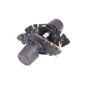 Cerradura tubular pomo acceso negra Urbano Rústica Poli