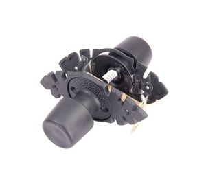 Cerradura tubular pomo acceso negra Urbano Rústica Poli