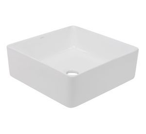 Lavamanos sobreponer 38,5x38,5 cm blanco Klipen