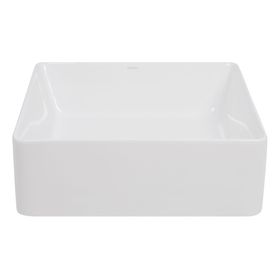 Lavamanos sobreponer 38,5x38,5 cm blanco Klipen